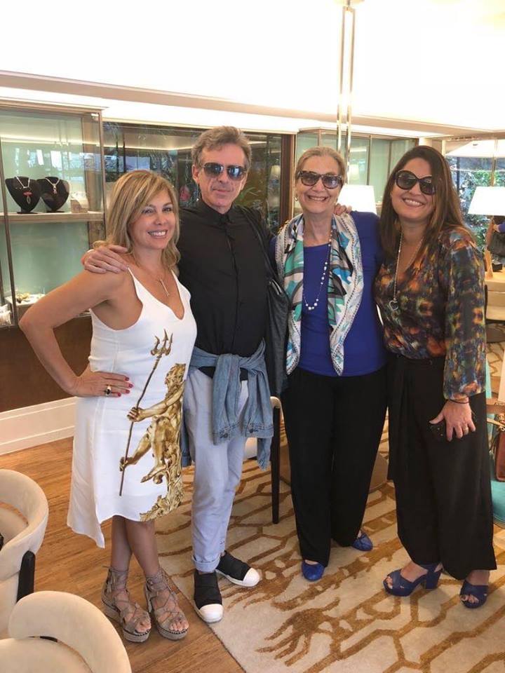 Com Mercedes Herrera, Alexandre Scnnabl e Jaqueline costa no Joia da Casa no CasaCor 2018