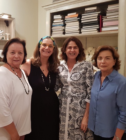 Shaila, Mica Faria e Cica Faria no lançamento da coleção Blue - 2019.2